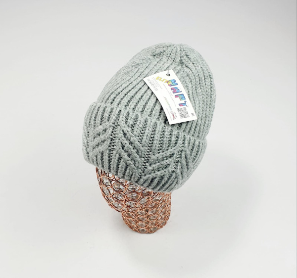 Шапка Март крупновяз. Дзета (серый)